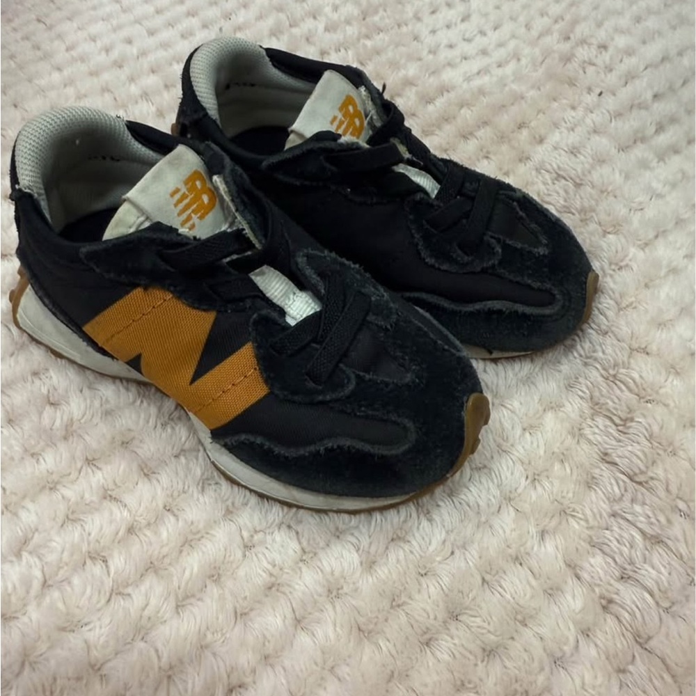 New Balance Black and Orange Sneakers